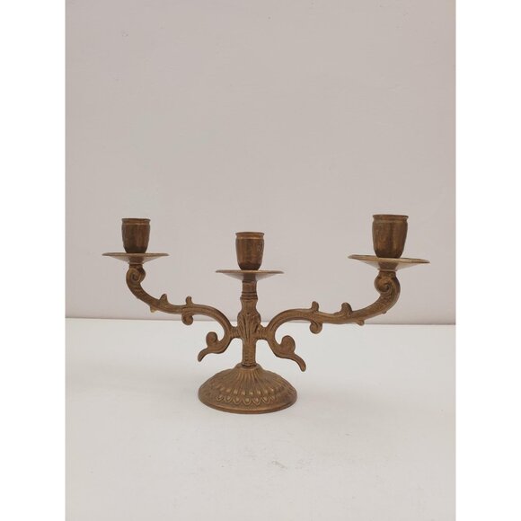 Vintage candelabra candle holders/ 3 arm candelabras/ candelabra perfect for - Picture 3 of 10